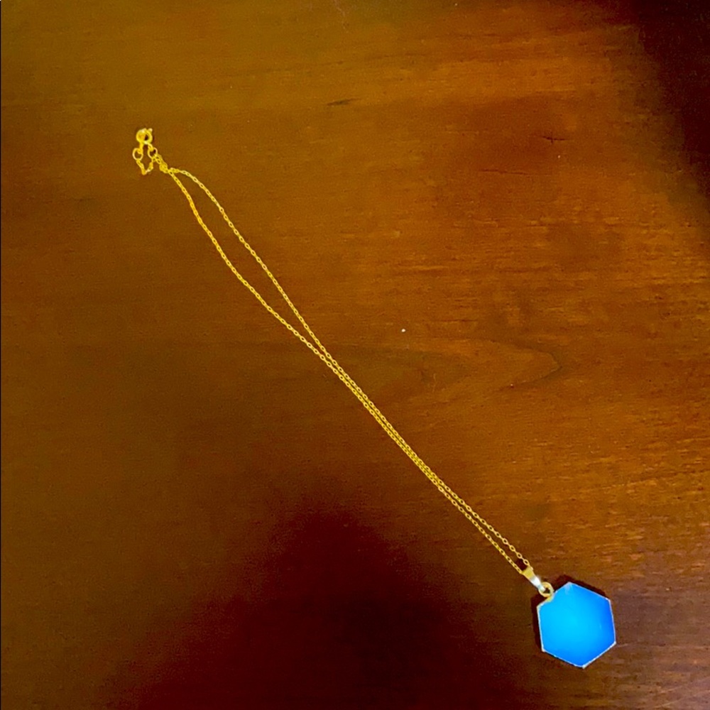 Blue moonstone necklace